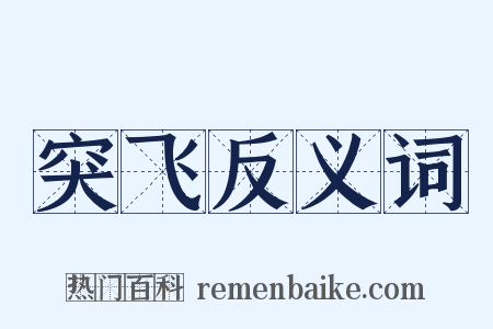 突飞反义词是什么意思的图片
